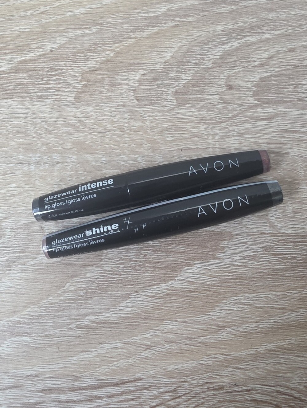 AVON Glazewear Shine & Intense Lip Gloss Lot Of 2 Crimson G104 & Mauve G214 NEW